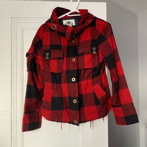 BB Dakota buffalo plaid jacket